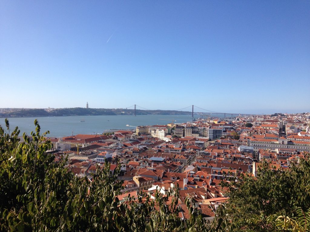 Vue du Château Saint-Georges Lisbonne