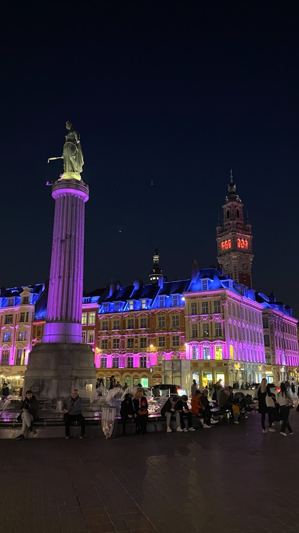 Grand-Place de Lille de nuit