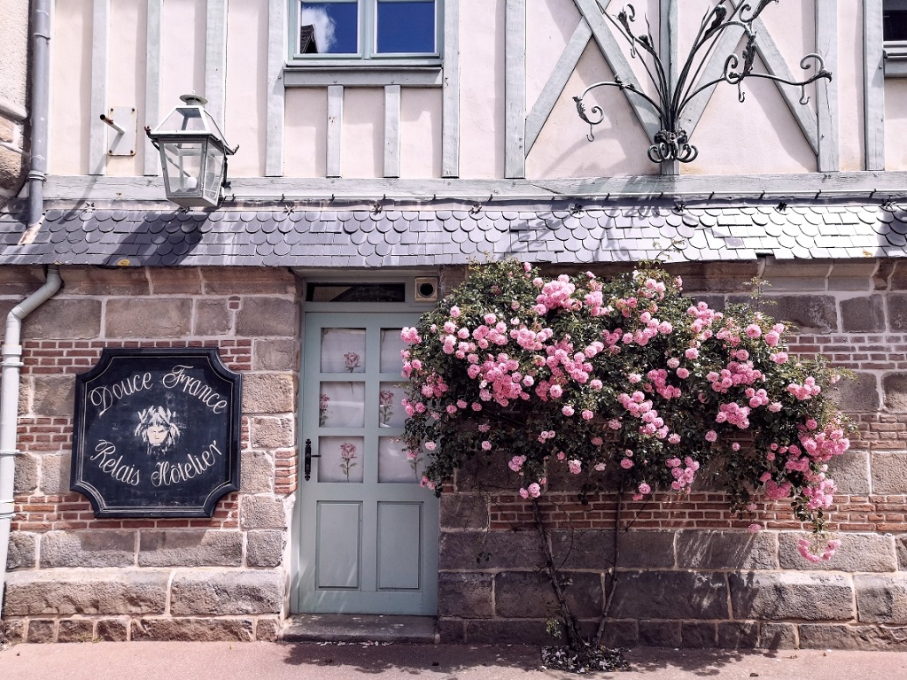 Village de Veules-les-Roses en Normandie sur la Côte d’Albâtre