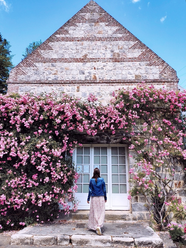 Village de Veules-les-Roses en Normandie sur la Côte d’Albâtre