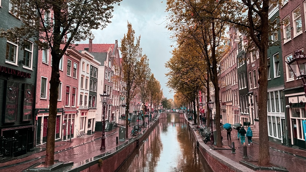 Quartier Rouge d'Amsterdam de jour