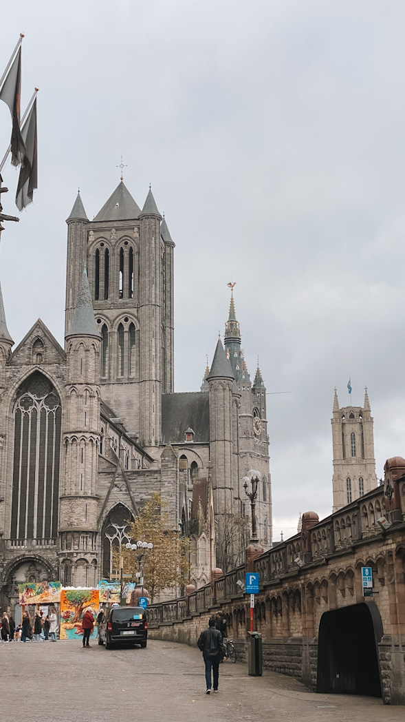 Trois Tours de Gand Pont Saint Michel Gand