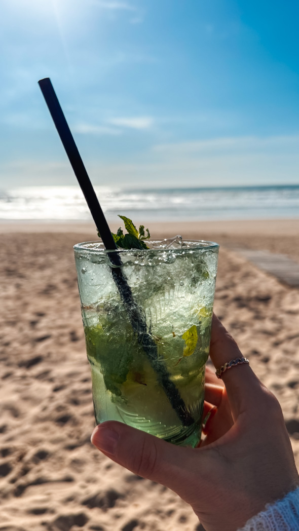 Plage de Costa da Caparica à moins de 30 minutes de Lisbonne