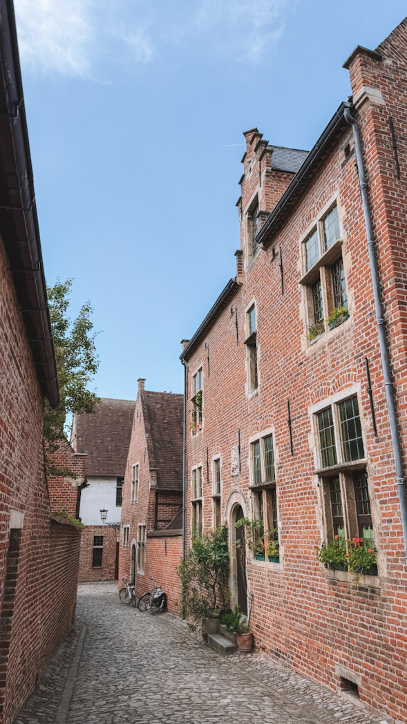 Maisons anciennes et ruelles pavées du Grand Béguinage de Louvain, site classé UNESCO à visiter en 2 jours