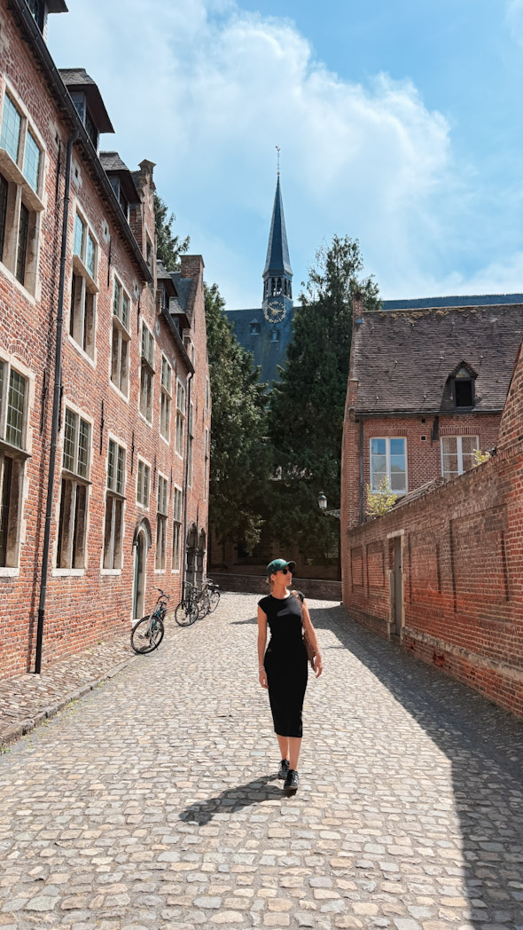 Maisons anciennes et ruelles pavées du Grand Béguinage de Louvain, site classé UNESCO à visiter en 2 jours