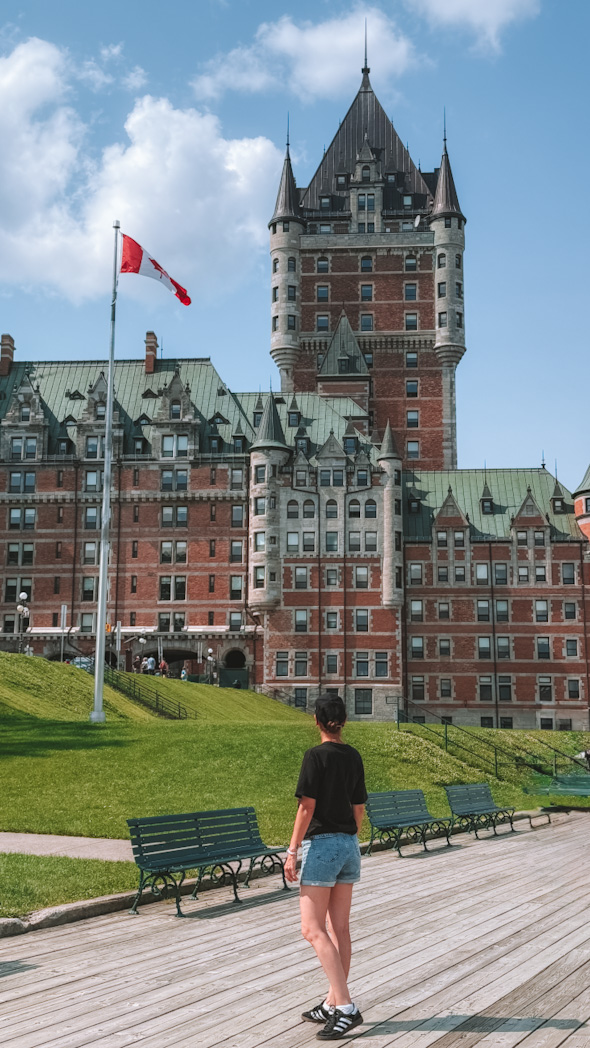 Vue du Château Frontenac à Québec, étape incontournable d’un road trip de 15 jours au Québec