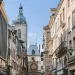 Vue sur le Gros Horloge depuis la Rue du Gros Horloge à Rouen