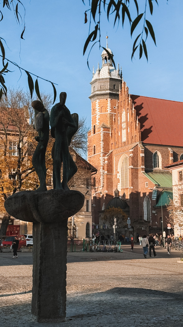 Place Wolnica à Kazimierz, à découvrir lors d’un séjour à Cracovie