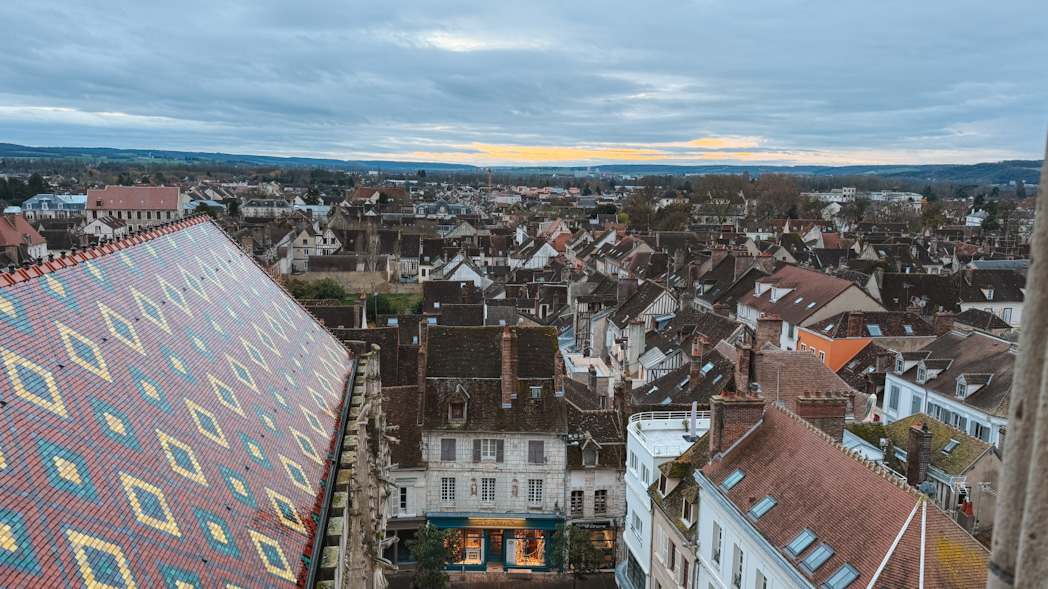Vue panoramique de Sens depuis la tour de la Cathédrale Saint-Étienne