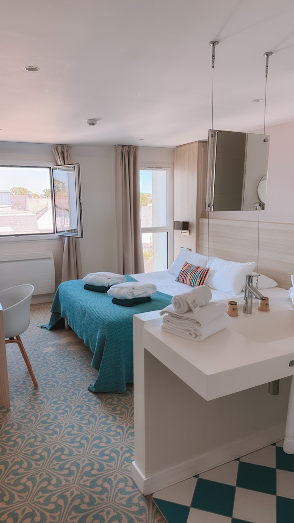 Appartement de l’Hôtel Le Cornouaille à Bénodet en Bretagne, hébergement tout équipé proche de la plage