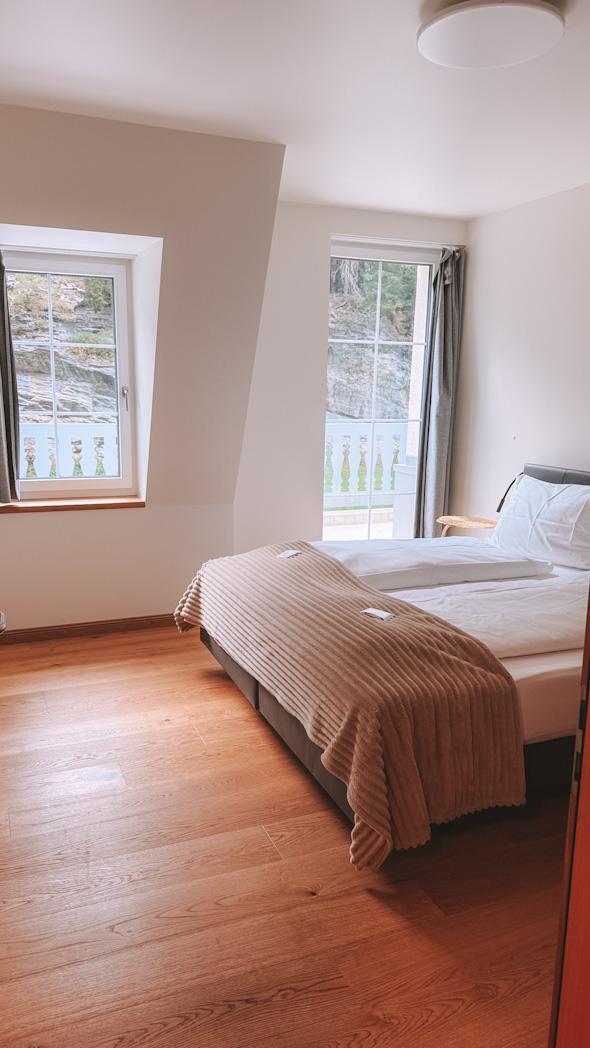 Appartement du Gemmi Hotel & Spa à Kandersteg avec vue sur les montagnes en Suisse